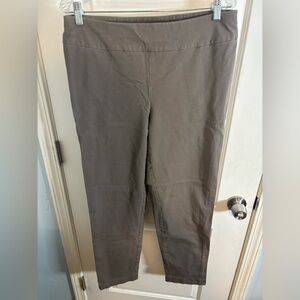 Chico's Tan grey Straight Leg Pants size L EUC
